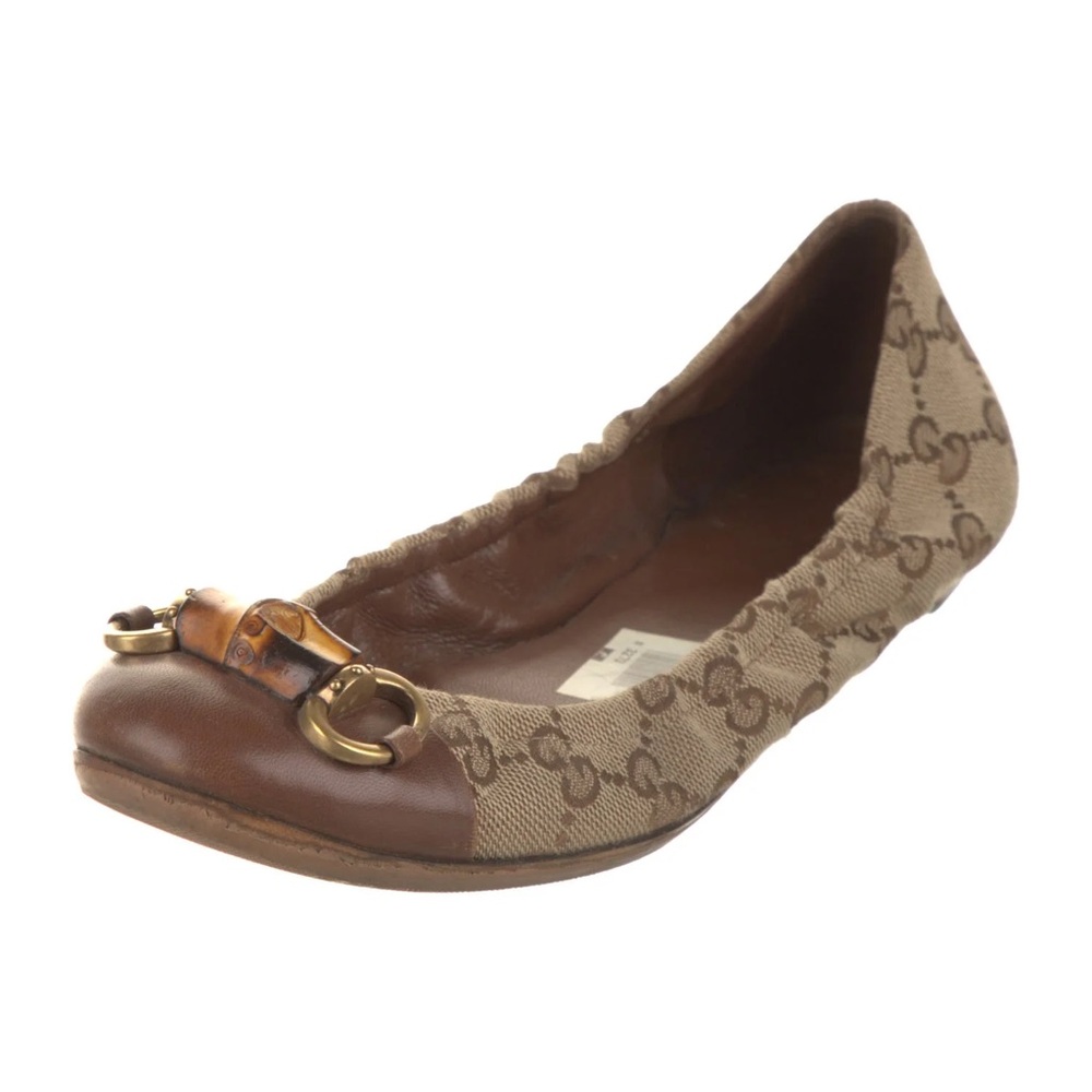 Gucci Brown Ballet Flats